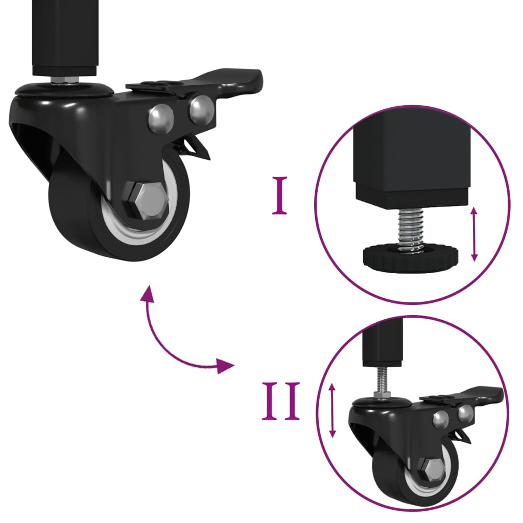 Köksvagn grå sonoma 82x40x78,5 cm konstruerat trä