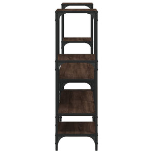 TV-skåp brun ek 206,5x28,5x95 cm konstruerat trä