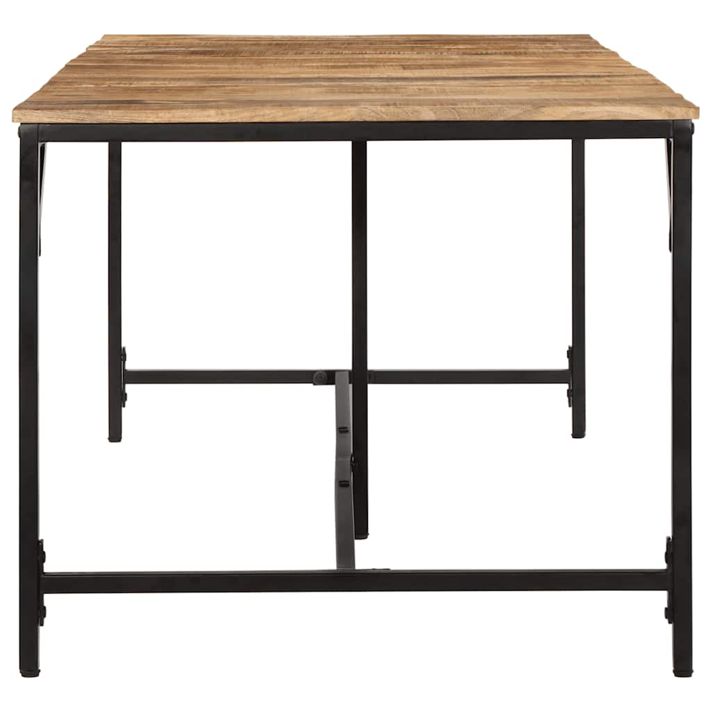 Matbord 220x90x75 cm massivt trä grov mango