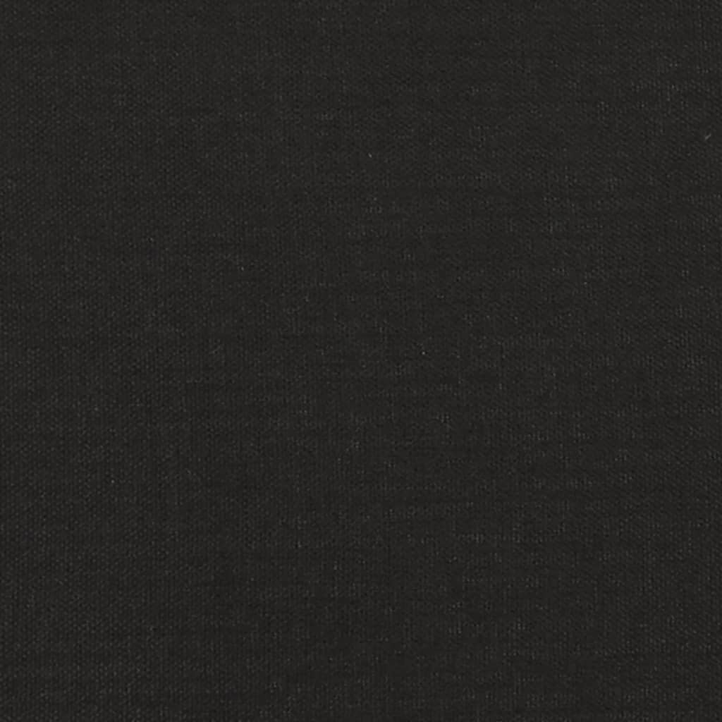 Bäddsoffa 2-sits med två kuddar svart tyg