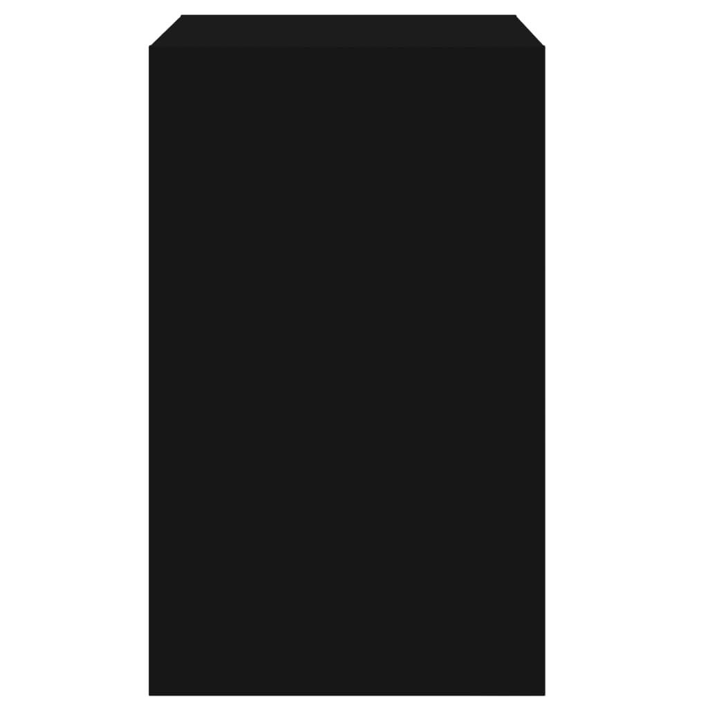 Skohylla svart 60x42x69 cm konstruerat trä