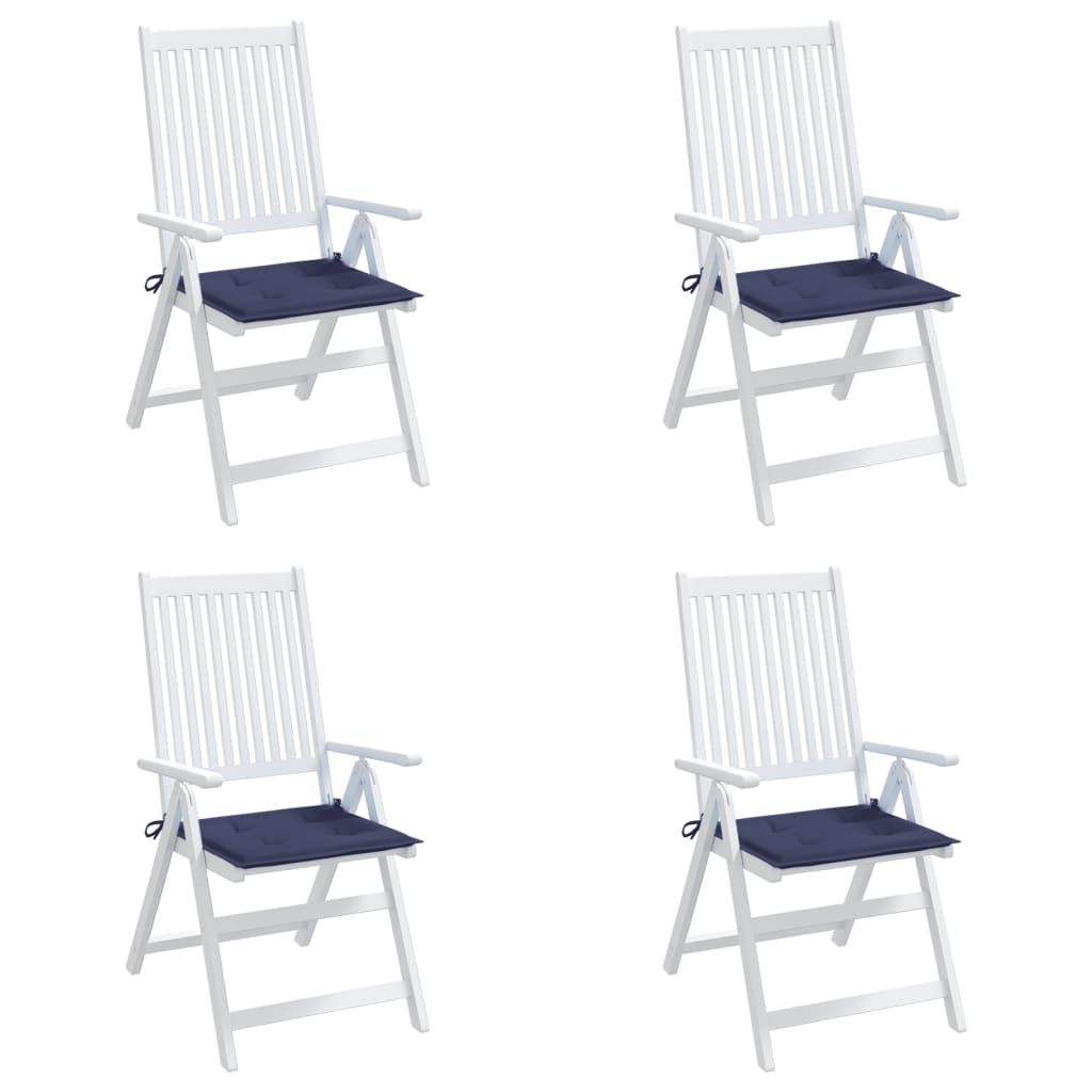 Palldynor 4 st marinblå 40x40x4 cm oxfordtyg