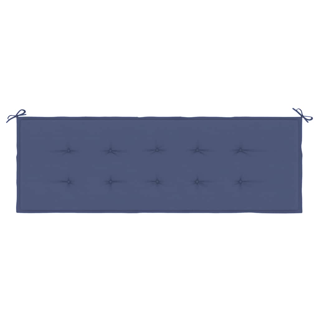 Bänkdyna för trädgården marinblå 150x50x4 cm oxfordtyg