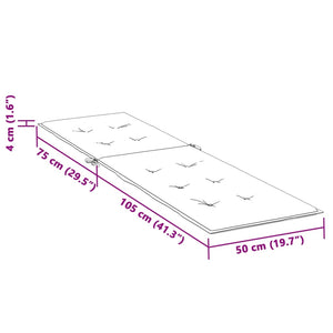 Stolsdyna för däckstol marinblå oxfordtyg