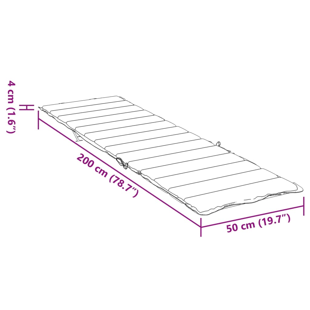 Solsängsdyna marinblå oxfordtyg