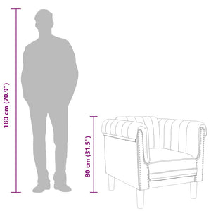 Fåtölj mörkgrå sammet