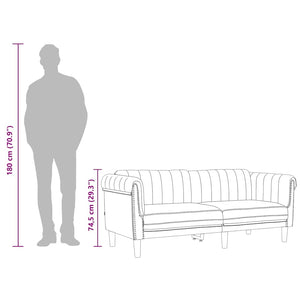 Soffa 2-sits mörkgrön sammet