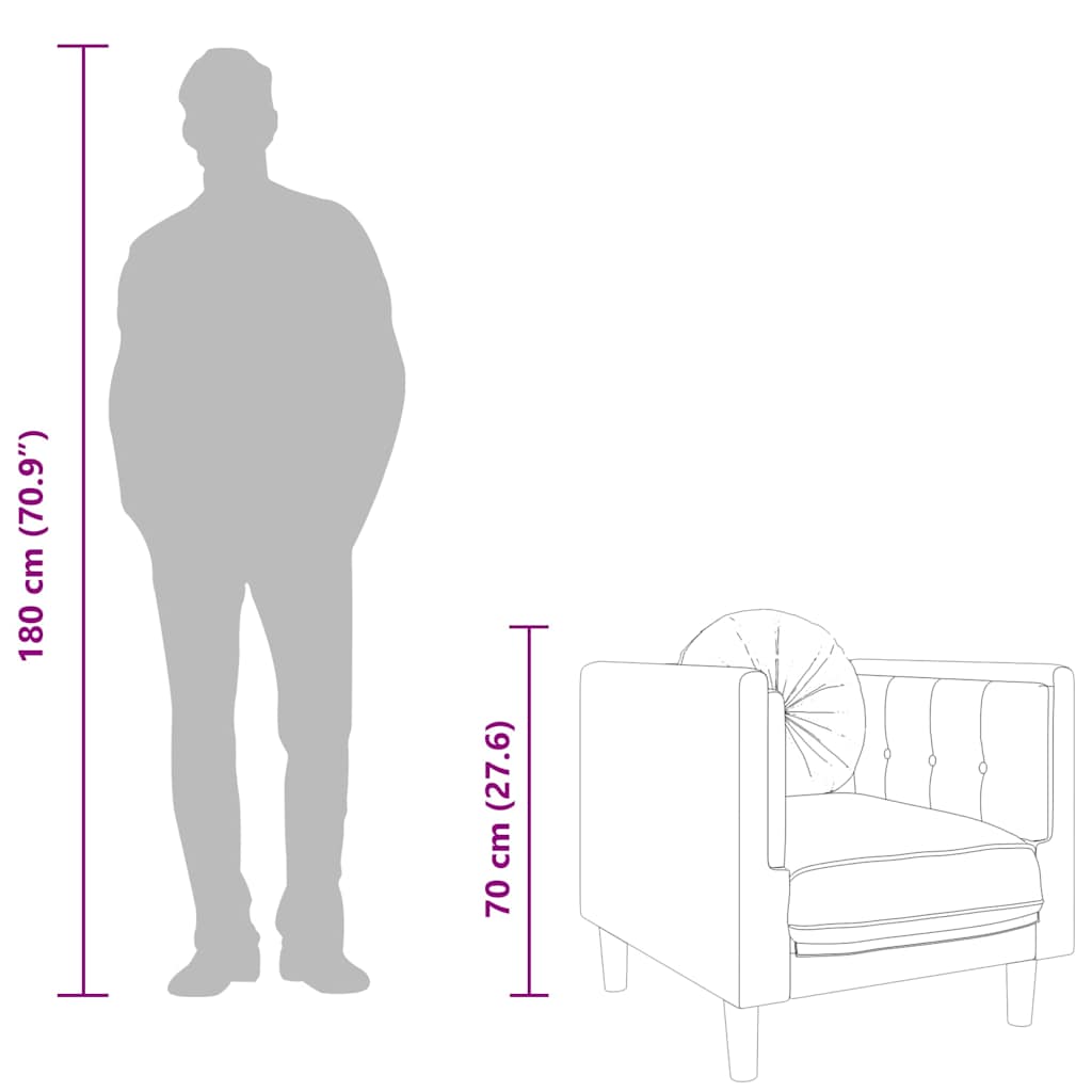 Fåtölj med dyna ljusgrå sammet