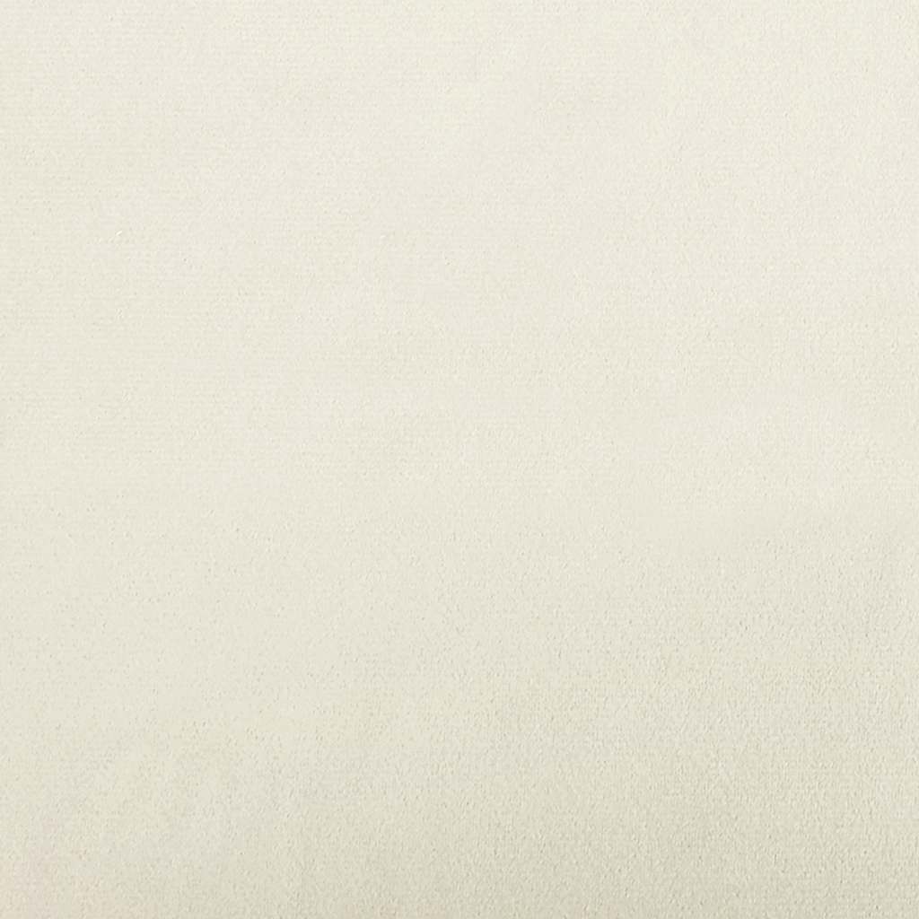 Fåtölj med sittdyna gräddvit sammet