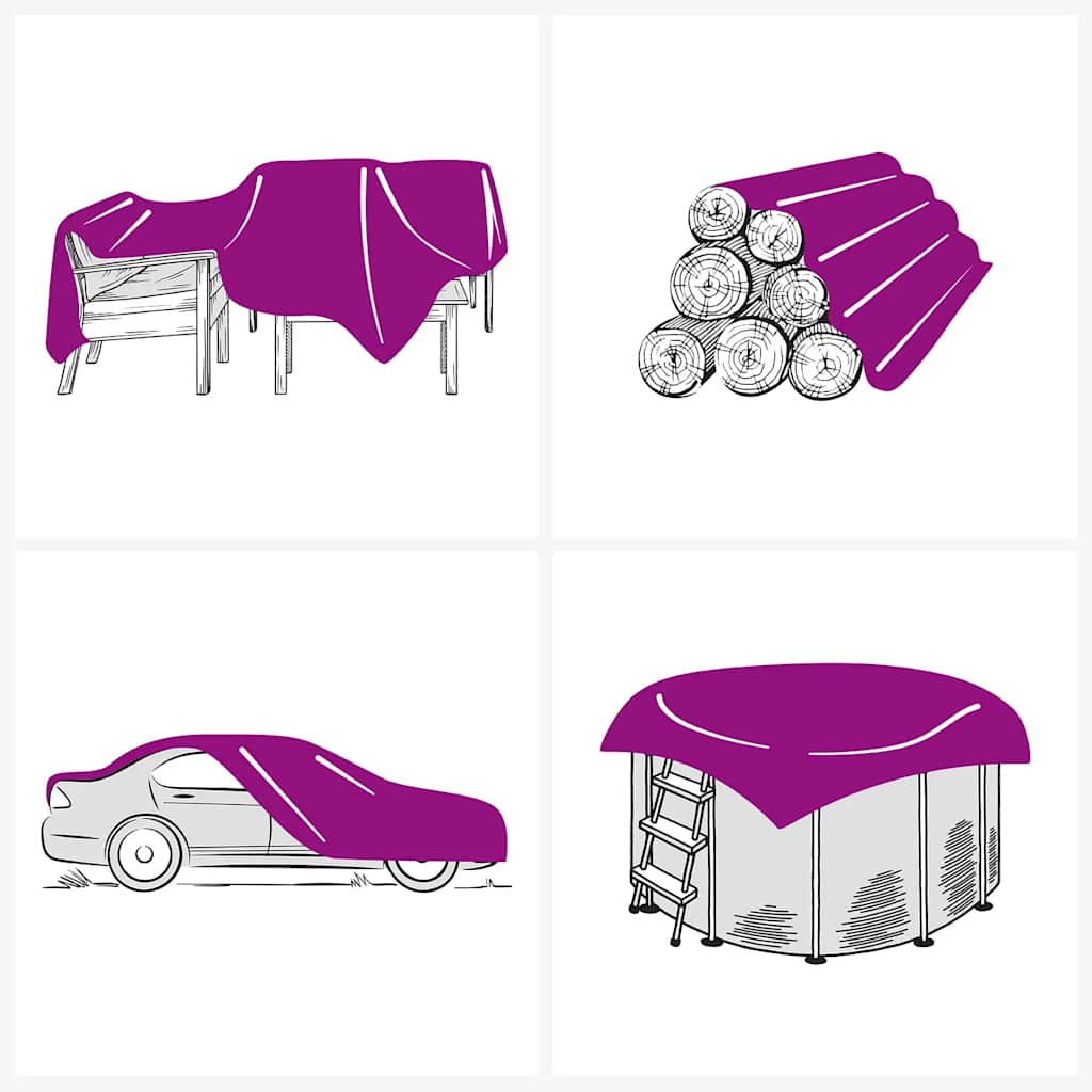 Presenning vit 1,5x10 m 650 g/m²