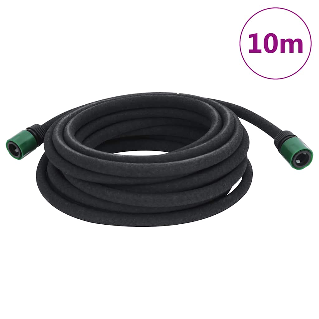 Fuktslang svart 0,6" 10 m gummi