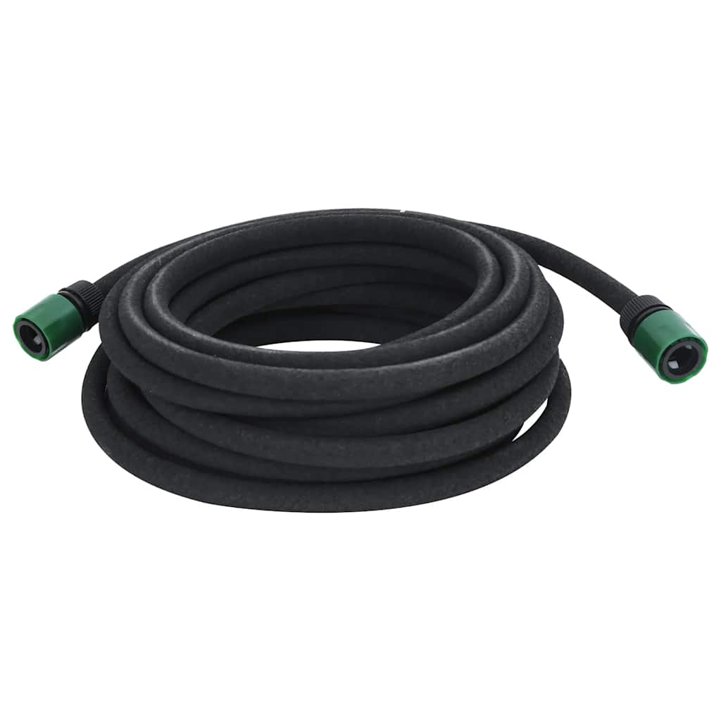 Fuktslang svart 0,6" 10 m gummi