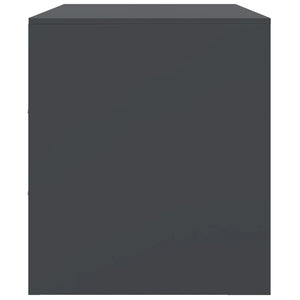 TV-skåp 2 st antracit 67x39x44 cm stål