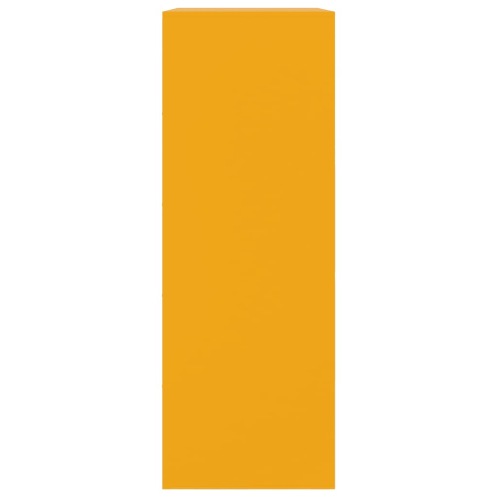 Skänk senapsgul 67x39x107 cm stål