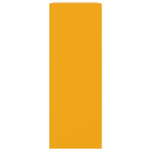 Skänk senapsgul 67x39x107 cm stål