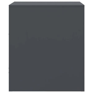 Sängskåp 2 st antracit 34,5x39x44 cm stål