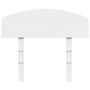 Huvudgavel vit 90 cm massiv furu