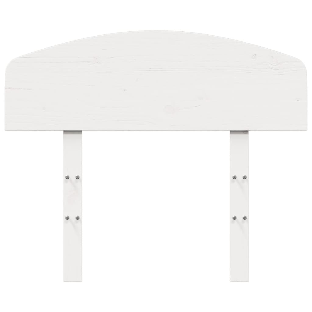 Sänggavel vit 75 cm massiv furu