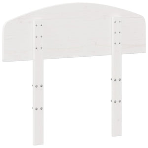 Sänggavel vit 75 cm massiv furu