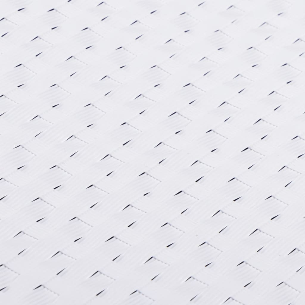 Balkongskärmar 10 st vit 255x19 cm konstrottning