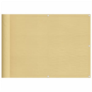 Balkongskärm sand 75x300 cm 100% polyester oxford