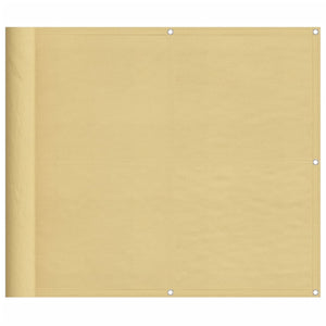 Balkongskärm sand 90x400 cm 100% polyester oxford