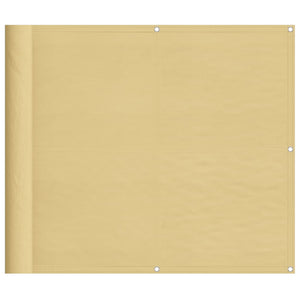 Balkongskärm sand 90x500 cm 100% polyester oxford