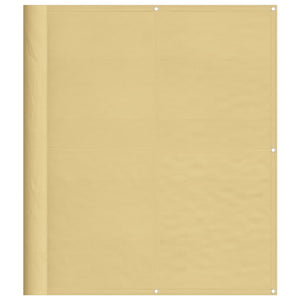 Balkongskärm sand 120x600 cm 100% polyester oxford