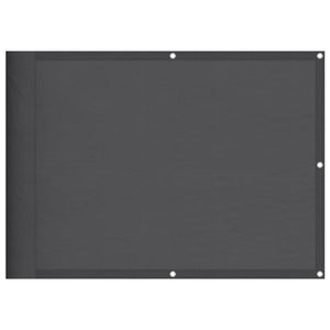 Balkongskärm antracit 75x800 cm 100% polyester oxford