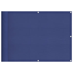 Balkongskärm blå 75x700 cm 100% polyester oxford