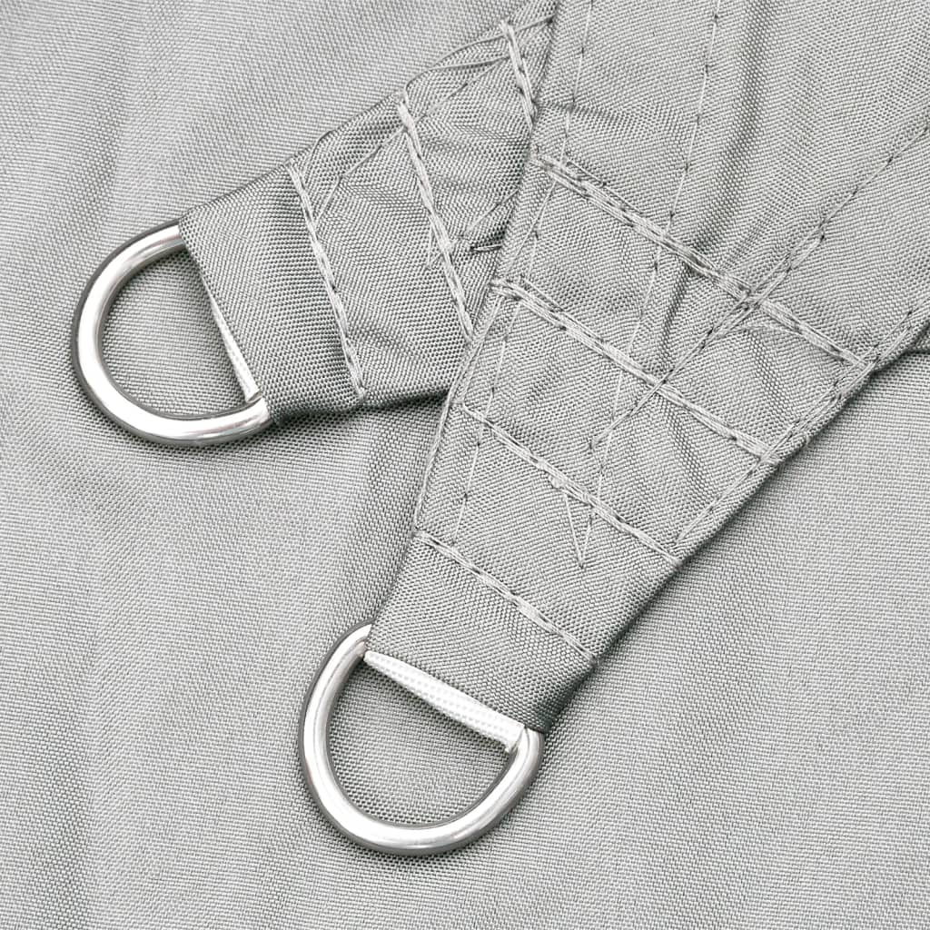 Solsegel ljusgrå 3x3x3 m 100% polyesteroxford