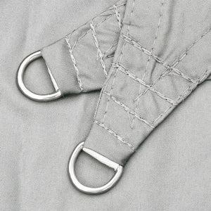 Solsegel ljusgrå 4x4x4 m 100% polyesteroxford