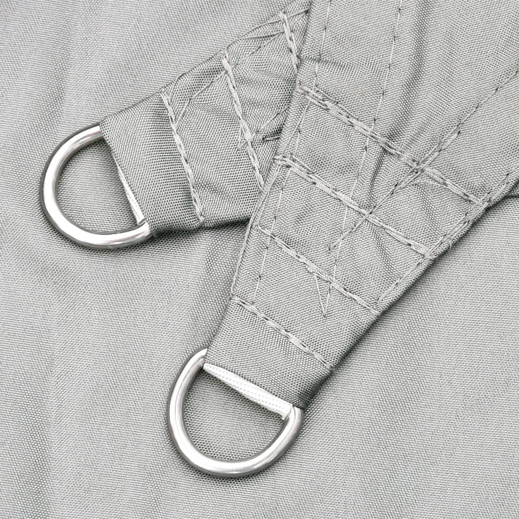 Solsegel ljusgrå 4,5x4,5x4,5 m 100% polyesteroxford