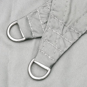 Solsegel ljusgrå 4,5x4,5x4,5 m 100% polyesteroxford