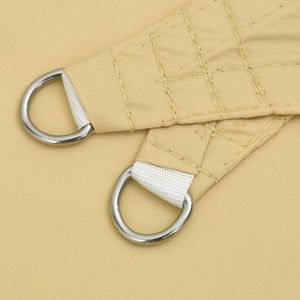 Solsegel sandfärgat 3x4x5 m 100% polyesteroxford