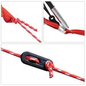 Campingtält tunnel 7 personer blå vattentätt