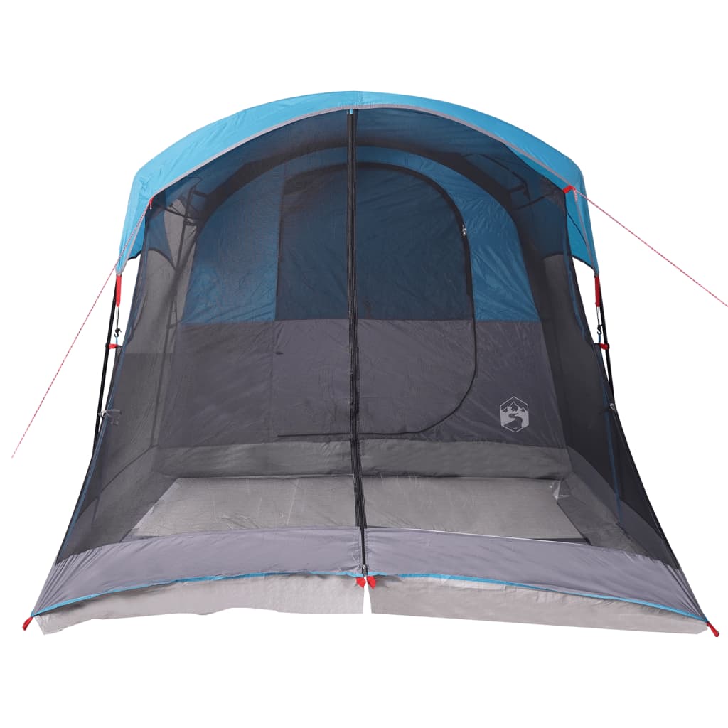 Campingtält tunnel 8 personer blå vattentätt