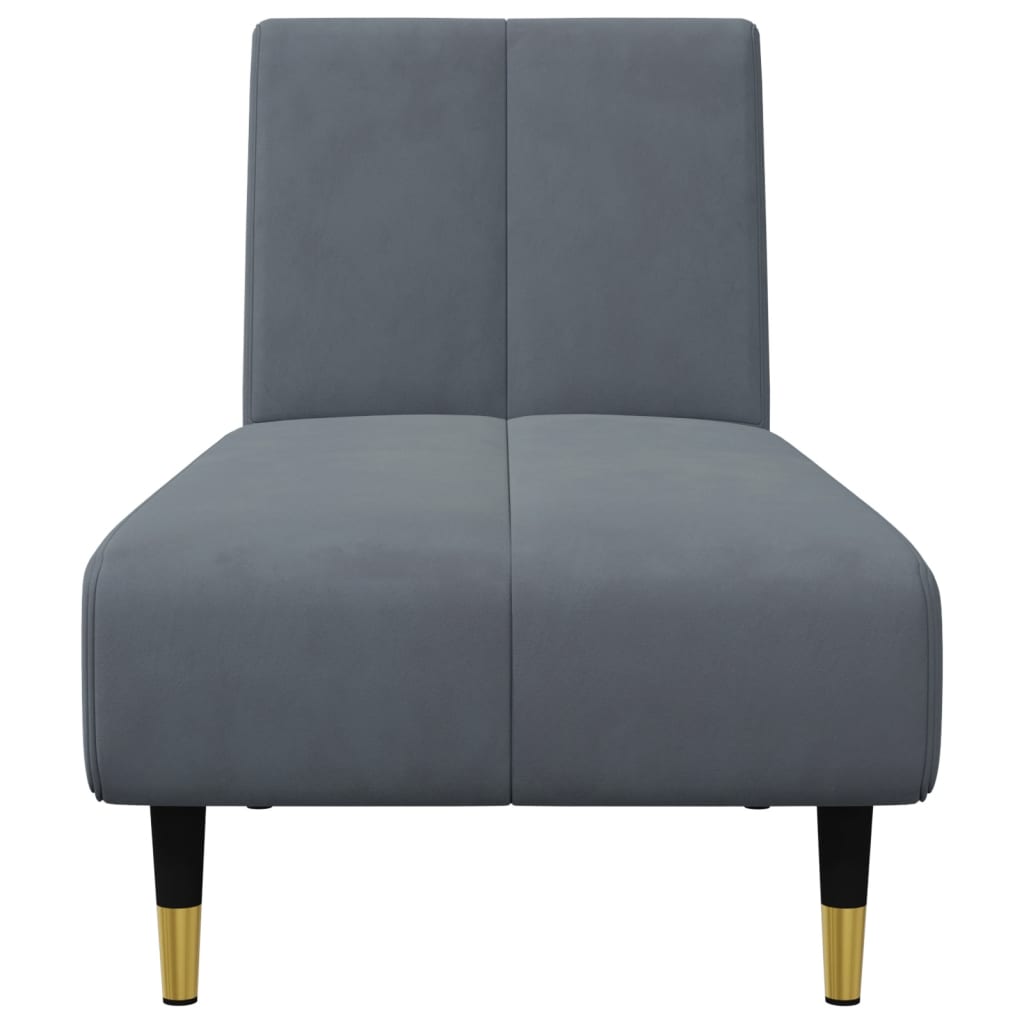 Soffgrupp 2 delar mörkgrå sammet