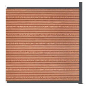 Staketpanel WPC brun 173x186 cm