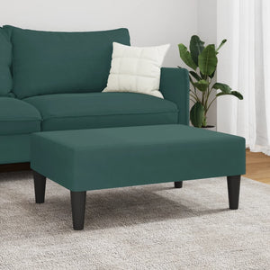 Fotpall mörkgrön 77x55x31 cm sammet