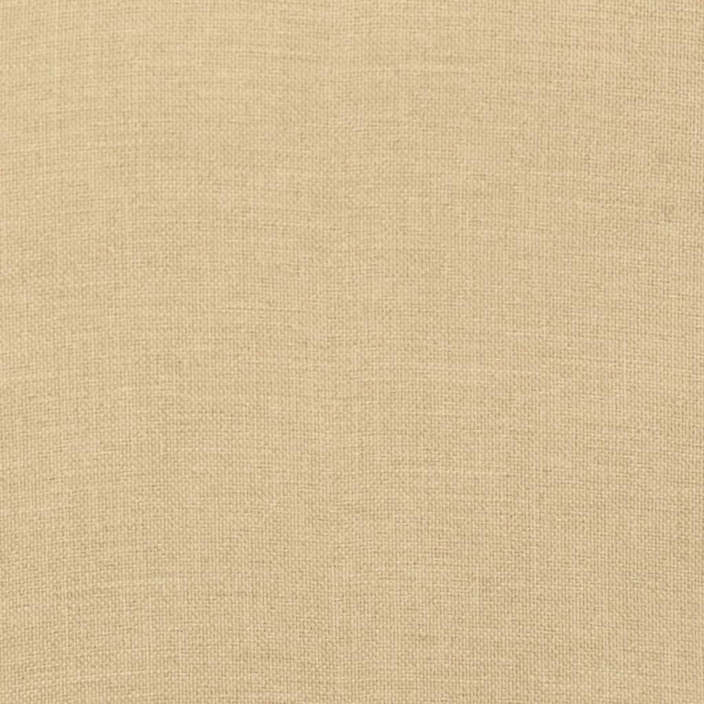 Stolsdynor lågt ryggstöd 4 st melerad beige 100x50x4 cm tyg