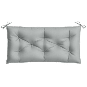 Bänkdyna melerad ljusgrå 100x50x7 cm tyg