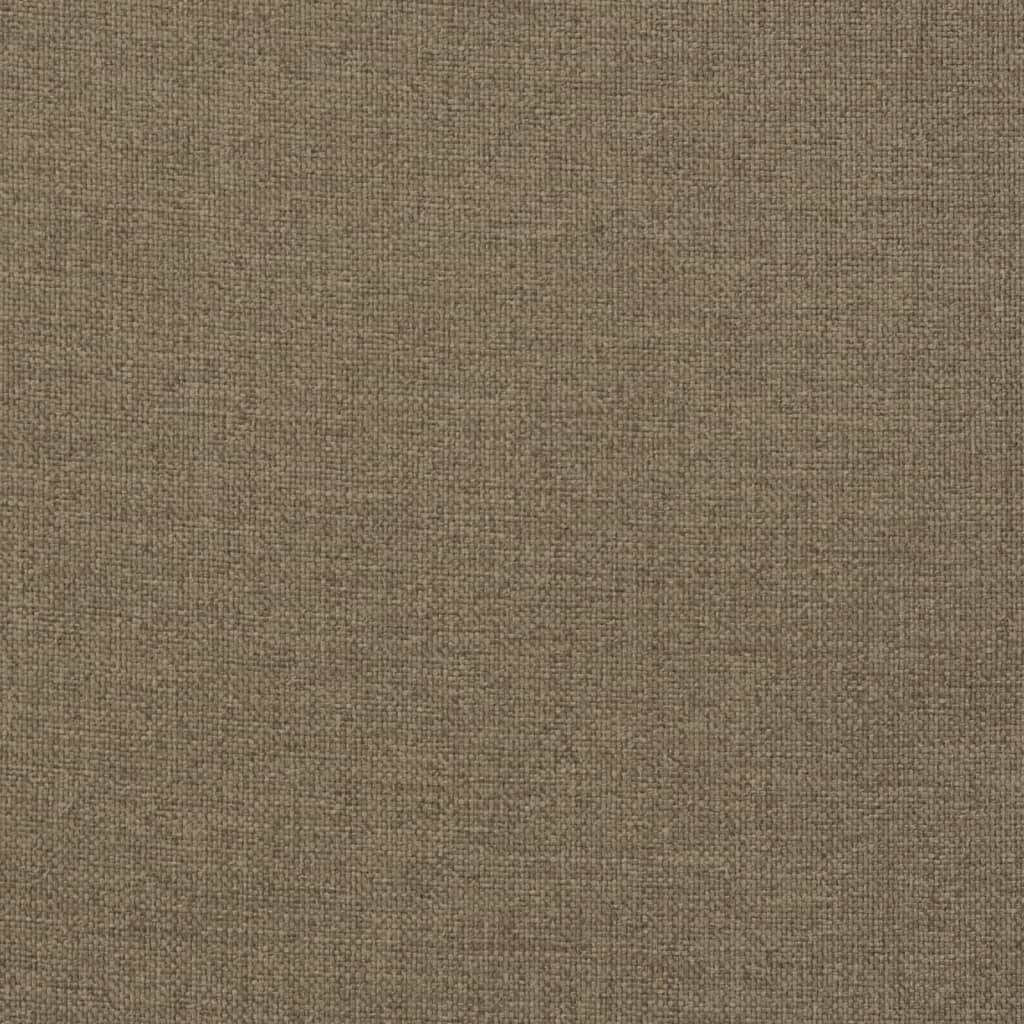 Bänkdyna 2 st melerad taupe 100x50x7 cm tyg