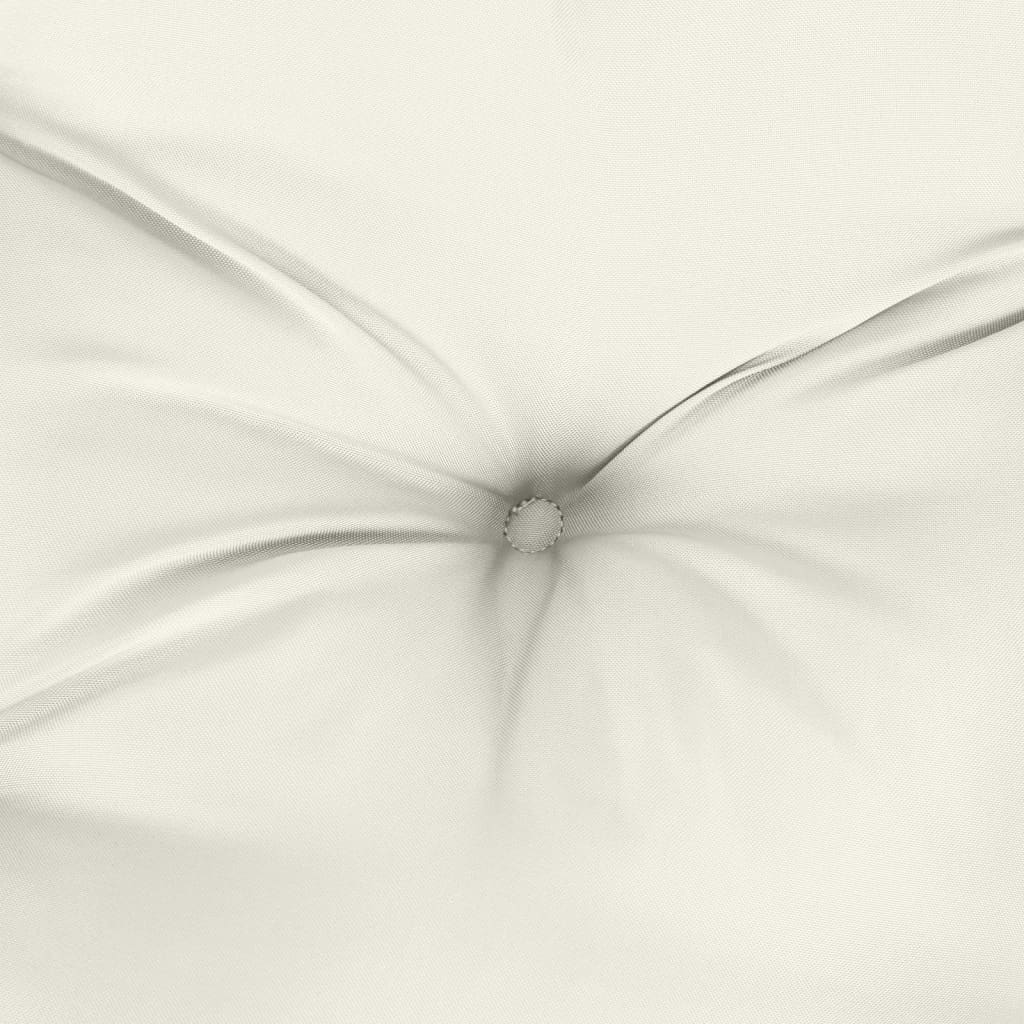 Bänkdyna 2 st melerad gräddvit 120x50x7 cm tyg