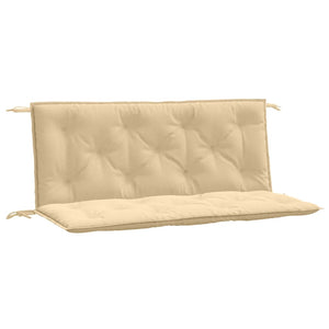 Bänkdyna 2 st melerad beige 120x50x7 cm tyg