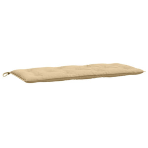 Bänkdyna 2 st melerad beige 120x50x7 cm tyg