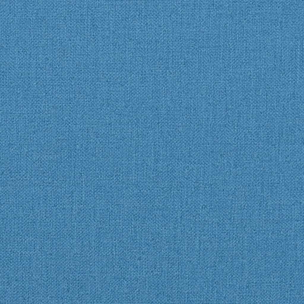 Bänkdyna 2 st melerad blå 180x50x7 cm tyg