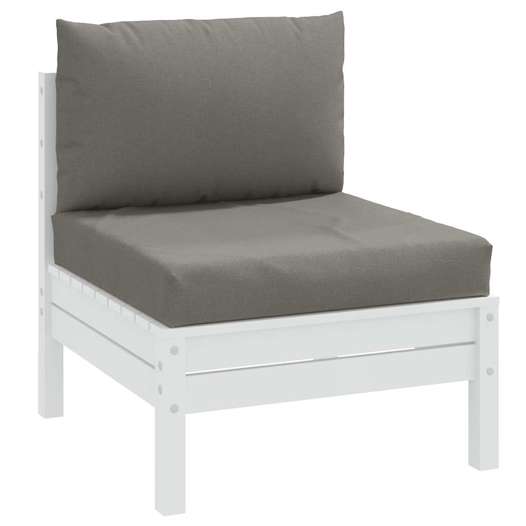 Palldynor 2 st melerad mörkgrå tyg