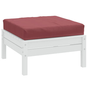 Palldyna melerad vinröd 60x60x9,5 cm tyg