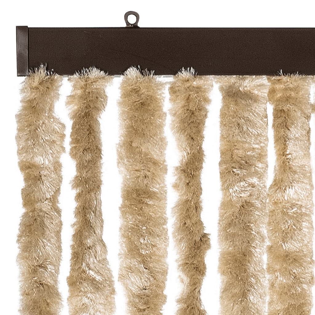 Insektsgardin beige 100x200 cm chenille